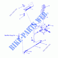 SYSTÈME DE SELECTION DE VITESSE Trail Blazer W947221 (4926832683B014) pour Polaris TRAIL BLAZER de 1994