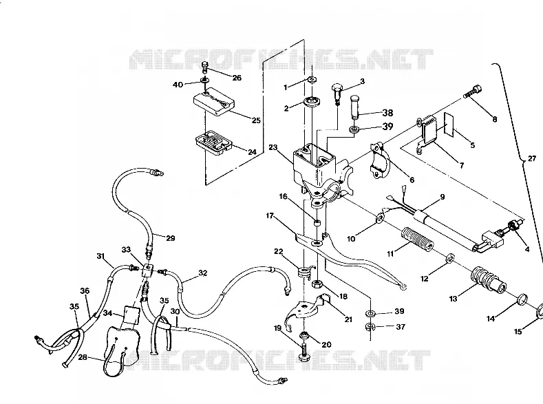 CONTROL ASSEMBLY, LH 250 6x6 / W928727 (4922842284018A) Polaris ATV autre 1992 BIG BOSS 6X6  BIG BOSS 6X6 - W928727