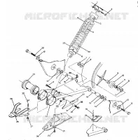 BRAS OSCILLANT WELDMENT 350 2X4 / W927539 (4922882288020A) pour Polaris TRAIL BOSS 350L 2X4 de 1992
