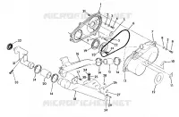 COUVERCLE D'EMBRAYAGE ASSEMBLY 350 2X4 / W927539 (4922882288022A) pour Polaris TRAIL BOSS 350L 2X4 de 1992