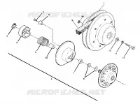 EMBRAYAGE DE TRANSMISSION ASSEMBLY 350 2X4 / W927539 (4922882288024A) pour Polaris TRAIL BOSS 350L 2X4 de 1992