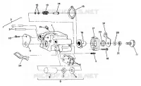 FREIN ARRIERE 350 2X4 / W927539 (4922882288021A) pour Polaris TRAIL BOSS 350L 2X4 de 1992
