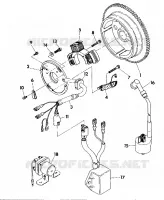 STATOR ASSEMBLY 350 2X4 / W927539 (4922882288037A) pour Polaris TRAIL BOSS 350L 2X4 de 1992
