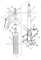 SUPPORT 350 2X4 / W927539 (4922882288016A) pour Polaris TRAIL BOSS 350L 2X4 de 1992
