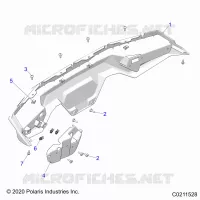 CARROSSERIE ARRIERE BUMPER   A22SEE57K2/KK (C0211528) pour Polaris SPORTSMAN 570 de 2022