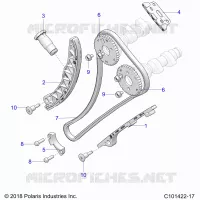 CHAINE DE DISTRIBUTION AND SPROCKET   A22SEE57K2/KK (C101422 17) pour Polaris SPORTSMAN 570 de 2022