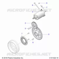 DEMARREUR DRIVE   A22SEE57K2/KK (C101422 10) pour Polaris SPORTSMAN 570 de 2022
