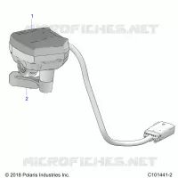 DIRECTION, CONTROLS, THROTTLE ASM.   A22SEE57K2/KK (C101441 2) pour Polaris SPORTSMAN 570 de 2022