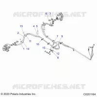 DURITES DE FREIN, REAR   A22SEE57K2/KK (C0201164) pour Polaris SPORTSMAN 570 de 2022