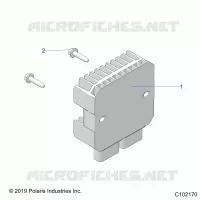 ELECTRICITE, VOLTAGE REGULATOR AND MOUNTING   A22SEE57K2/KK (C102170) pour Polaris SPORTSMAN 570 de 2022
