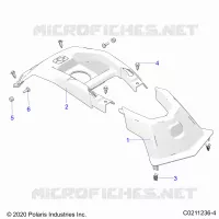 FRONT COVER   A22SEE57K2/KK (C0211236 4) pour Polaris SPORTSMAN 570 de 2022