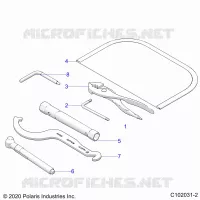 REFERENCE, OUTILS   A22SEE57K2/KK (C102031 2) pour Polaris SPORTSMAN 570 de 2022