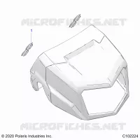 SUPPORT PHARE, PLUGS   A22SEE57K2/KK (C102224) pour Polaris SPORTSMAN 570 de 2022
