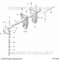 SUSPENSION, BARRE DE TORSION   A22SEE57K2/KK (C101563) pour Polaris SPORTSMAN 570 de 2022