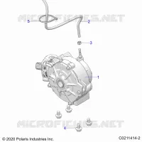 SYSTÃˆME DE TRANSMISSION, FRONT GEARCASE MOUNTING   A22SEE57K2/KK (C0211414 2) pour Polaris SPORTSMAN 570 de 2022