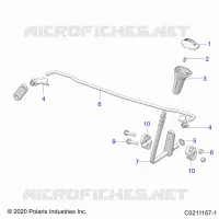 SYSTÃˆME DE TRANSMISSION, GEAR SELECTOR   A22SEE57K2/KK (C0211157 1) pour Polaris SPORTSMAN 570 de 2022