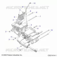 SYSTÃˆME DE TRANSMISSION, MAIN GEARCASE MOUNTING   A22SEE57K2/KK (C0211414 1) pour Polaris SPORTSMAN 570 de 2022