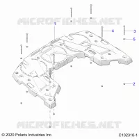 CARROSSERIE ARRIERE RACK   A22SEZ57AM/AN/BM/BN (C102310 1) pour Polaris SPORTSMAN 570 de 2022