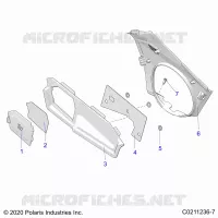CLOSE OFF PANEL and ACCESS PANEL   A22SEZ57AM/AN (C0211236 7) pour Polaris SPORTSMAN 570 de 2022