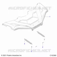 COFFRE AVANT COVER   A22SEZ57AM/AN/BM/BN (C102380) pour Polaris SPORTSMAN 570 de 2022
