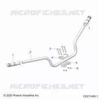 DIRECTION, HANDLEBAR   A22SEZ57AM/AN/BM/BN (C0211445 1) pour Polaris SPORTSMAN 570 de 2022