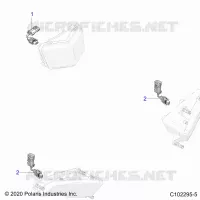 ELECTRICITE, HEADLIGHT HARNESS JUMPER   A22SEZ57BM/BN (C102295 5) pour Polaris SPORTSMAN 570 de 2022