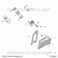 ELECTRICITE, SWITCHES, SENSORS AND ECM   A22SEZ57AM/AN/BM/BN (C102295 7) pour Polaris SPORTSMAN 570 de 2022