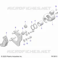 FREIN AVANT CALIPER   A22SEZ57AM/AN/BM/BN (1913813) pour Polaris SPORTSMAN 570 de 2022