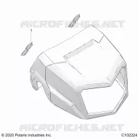 SUPPORT PHARE, PLUGS   A22SEZ57AM/AN/BM/BN (C102224) pour Polaris SPORTSMAN 570 de 2022