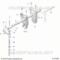 SUSPENSION, BARRE DE TORSION   A22SEZ57AM/AN/BM/BN (C101563) pour Polaris SPORTSMAN 570 de 2022