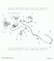 SYSTÃˆME D'ALIMENTATION, FUEL TANK EVAP SYSTEM.   A22SEZ57BN/BM (C0211554) pour Polaris SPORTSMAN 570 de 2022