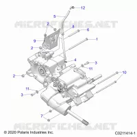 SYSTÃˆME DE TRANSMISSION, MAIN GEARCASE MOUNTING   A22SEZ57AM/AN/BM/BN (C0211414 1) pour Polaris SPORTSMAN 570 de 2022