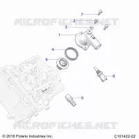 THERMOSTAT AND COVER   A22SEZ57AM/AN/BM/BN (C101422 22) pour Polaris SPORTSMAN 570 de 2022