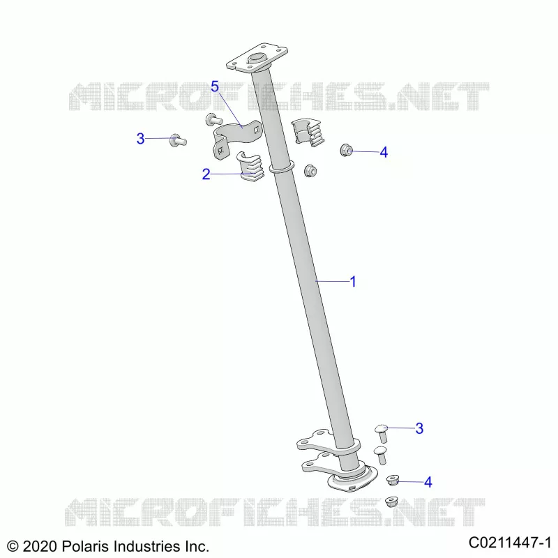COLONNE DE DIRECTION - A22SDA57A5 (C0211447-1) Polaris SPORTSMAN 570 2022 SPORTSMAN TOURING 570  SPORTSMAN TOURING 570