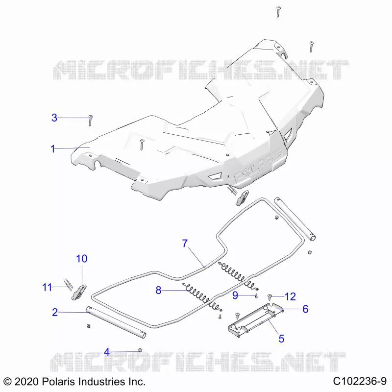 RANGEMENT, FRONT - A22SDA57A5 (C102236-9) Polaris SPORTSMAN 570 2022 SPORTSMAN TOURING 570  SPORTSMAN TOURING 570
