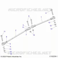 BIELLETTES DE DIRECTIONS   A22SDS57C4 (C102239 1) pour Polaris SPORTSMAN TOURING 570 de 2022