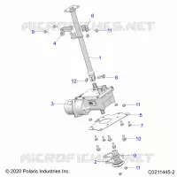 COLONNE DE DIRECTION AND EPS   A22SDS57C4 (C0211445 2) pour Polaris SPORTSMAN TOURING 570 de 2022