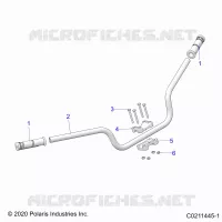 DIRECTION, HANDLEBAR   A22SDS57C4(C0211445 1) pour Polaris SPORTSMAN TOURING 570 de 2022
