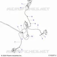 DURITES DE FREIN, FRONT   A22SDS57C4 (C102257 2) pour Polaris SPORTSMAN TOURING 570 de 2022