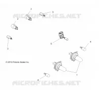 ELECTRICITE, BULBS   A22SDS57C4 (49ATVBULBS11SP500TR) pour Polaris SPORTSMAN TOURING 570 de 2022