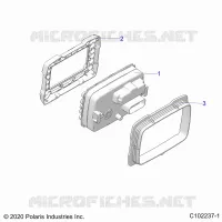 ELECTRICITE, GAUGES AND INDICATORS   A22SDS57C4 (C102237 1) pour Polaris SPORTSMAN TOURING 570 de 2022