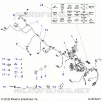 ELECTRICITE, HARNESS   A22SDS57C4 (C0201201) pour Polaris SPORTSMAN TOURING 570 de 2022