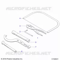 REFERENCE, OUTILS   A22SDS57C4 (C102031) pour Polaris SPORTSMAN TOURING 570 de 2022