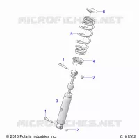 SUSPENSION ARRIERE SHOCKS   A22SDS57C4 (C101562) pour Polaris SPORTSMAN TOURING 570 de 2022