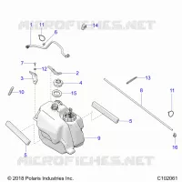 SYSTÃˆME D'ALIMENTATION, FUEL TANK ASM.   A22SDS57C4 (C102061) pour Polaris SPORTSMAN TOURING 570 de 2022