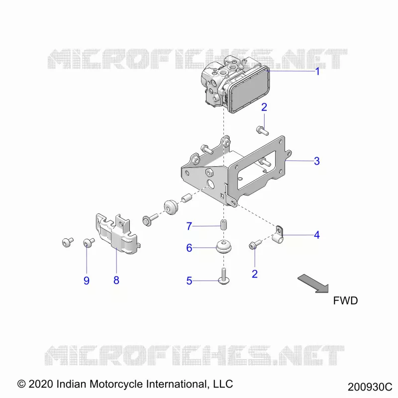 FREINS, ABS MODULE ASM. - N22TCEBB ALL OPTIONS (200930C) Polaris INDIAN MOTORCYCLE 1900 2022 CHIEFTAIN ELITE  CHIEFTAIN ELITE