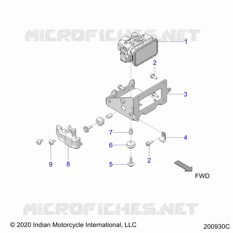 FREINS, ABS MODULE ASM. - N22TCABB ALL OPTIONS (200930C) Polaris INDIAN MOTORCYCLE 1900 2022 CHIEFTAIN PREMIUM  CHIEFTAIN PREMIUM