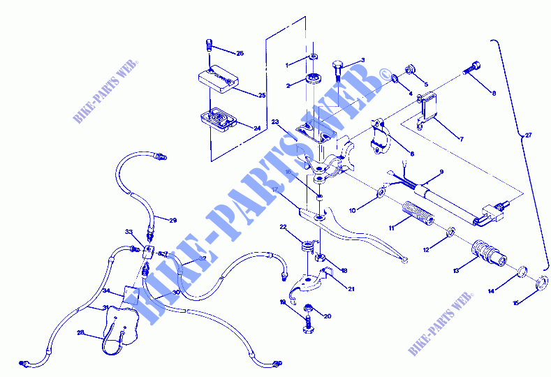 Control Assembly, L.H. (4916361636014A) pour Polaris BIG BOSS 4X6 de 1989
