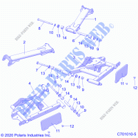 SUSPENSION ARRIERE CONTROL ARMS   G22G4P99AM/BM (C701010 5) pour Polaris GENERAL 4 1000 PREMIUM de 2022
