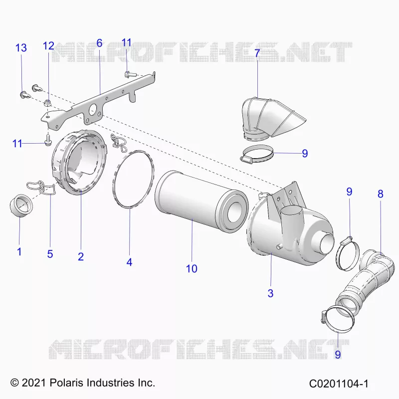 ENGINE, PRISE D'AIR SYSTEM - Z22HCB18A2/B2 (C0201104-1) Polaris RZR 200 2022 RZR 200  RZR 200